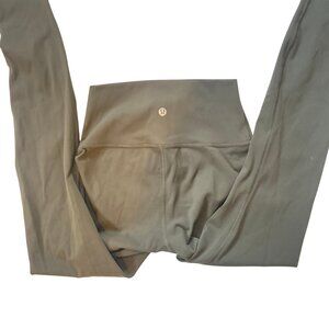 NWOT Lululemon Wunder Under Leggings  28" Mid-Rise Olive Green Size 4 Womens